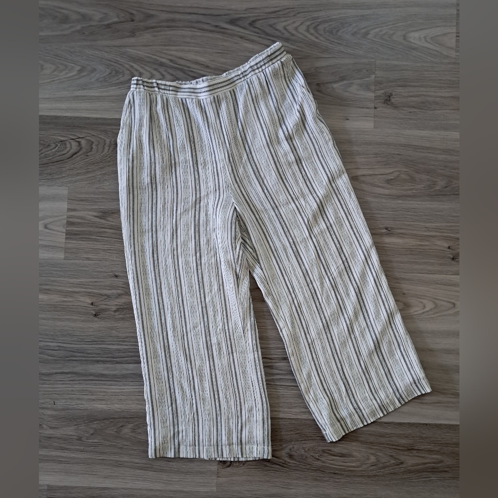 Women's Karen Kane‎ pull on casual pants large like new striped